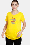 Coucou Bamboo Cotton Maternity & Nursing Top - Vibrant Yellow — thumbnail 2